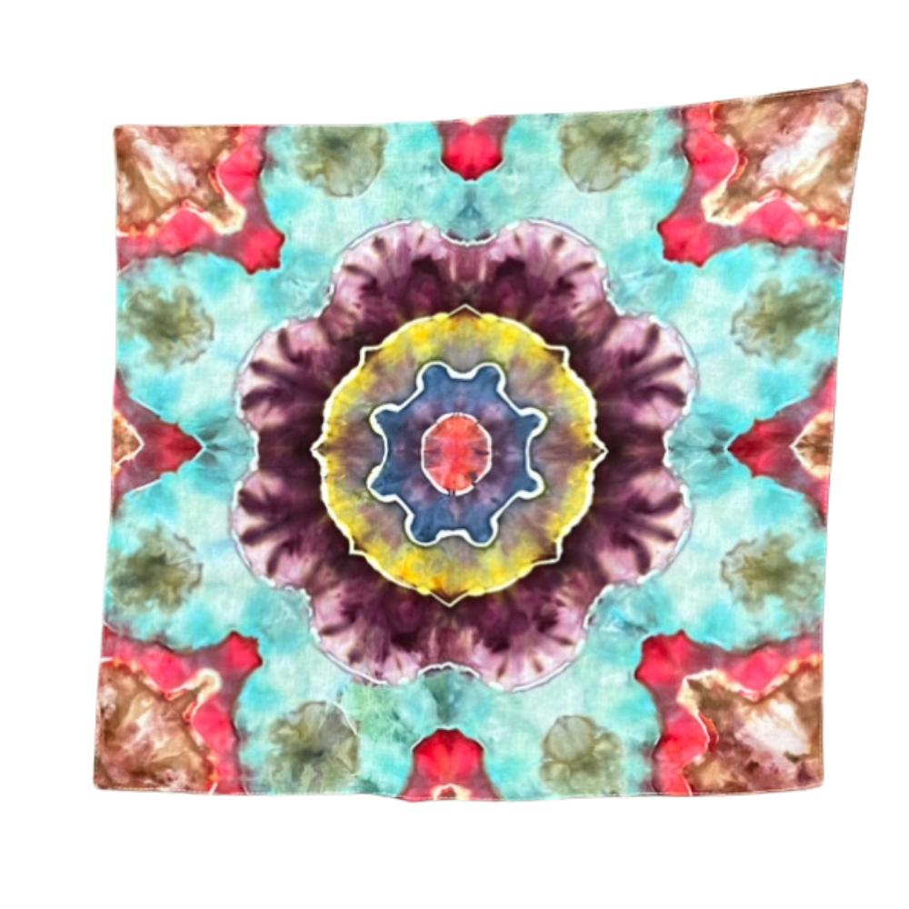 Infinity Mandala | Square Tie Dye Bandanna