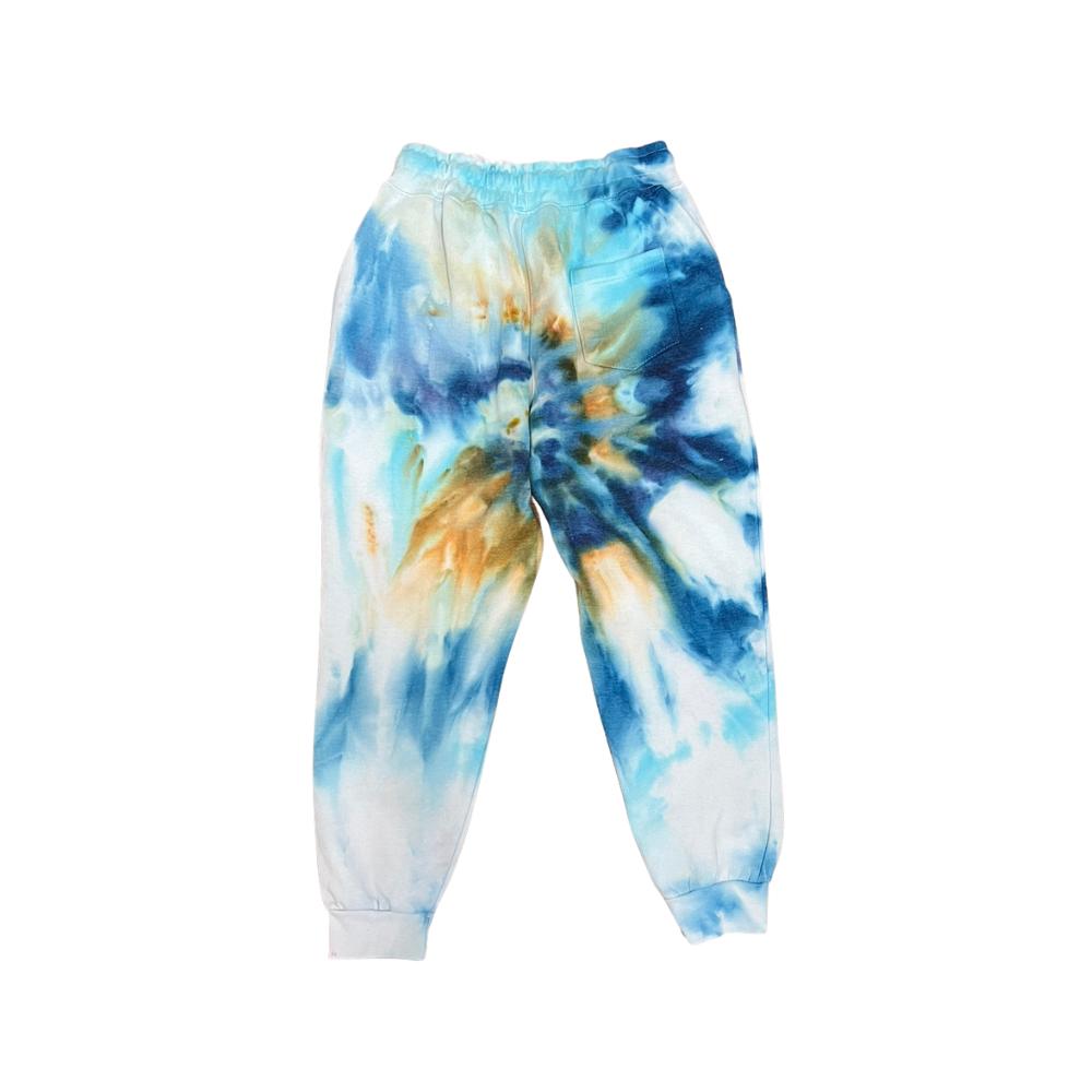 Blue & Gold Spiral Sweatpants | XL
