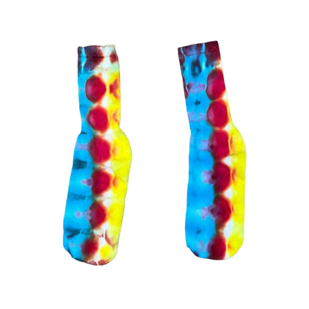 Blue, Red & Yellow Crew Socks