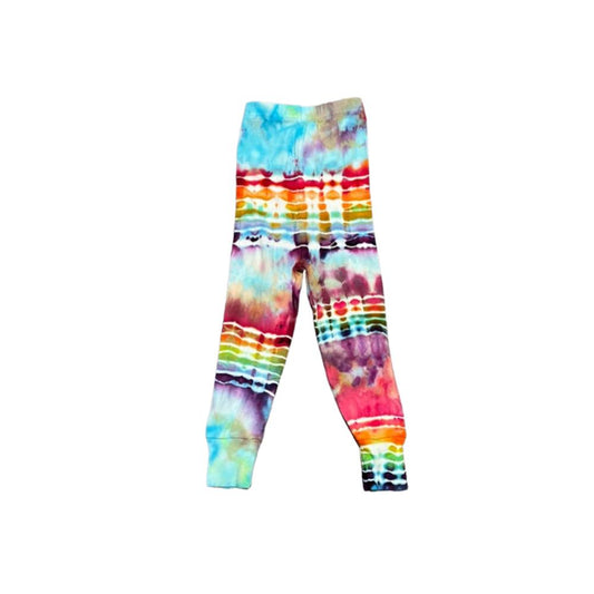 Rainbow Stripes Tie Dye Bottoms | 12 Months