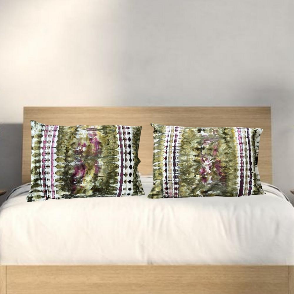 Green Stripes Pillowcase Set | Full