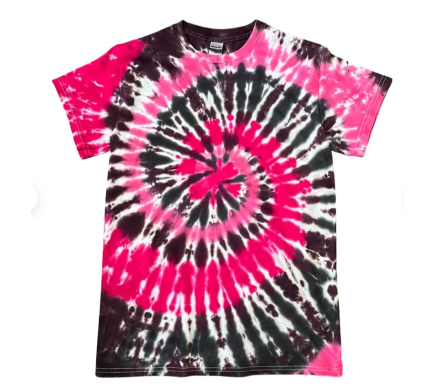 Pink On Black Spiral | Small