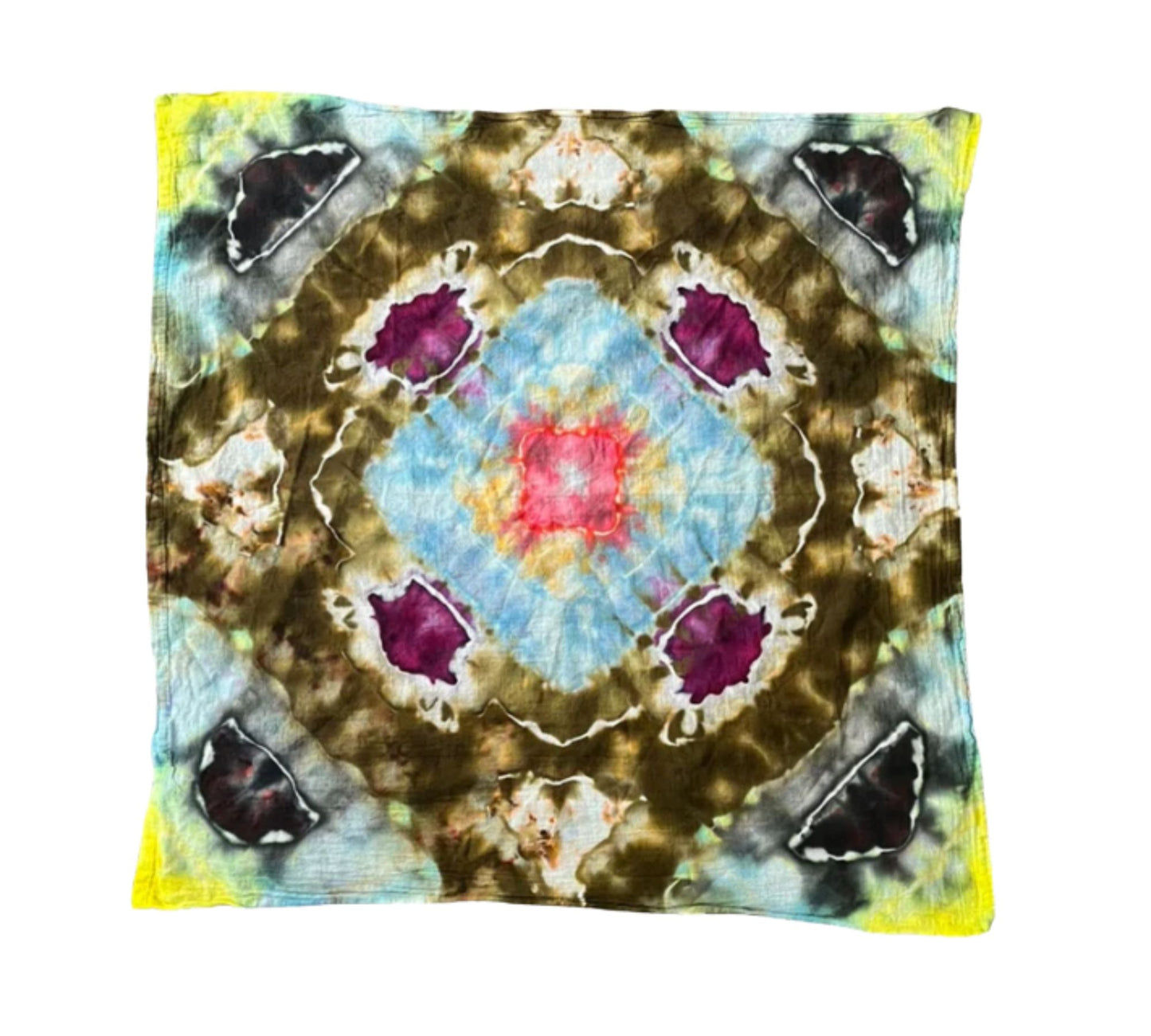 Yellow Tipped Mandala | Dish Towel
