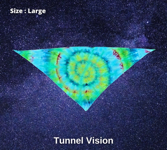 Tunnel Vision Tie Dye Bandana - Large - Ice Dyed Tie Dye
