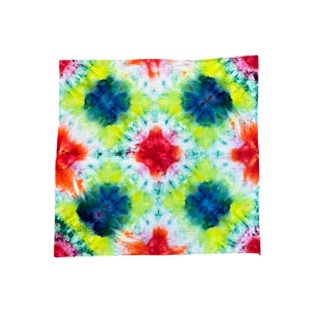 Splattered Paint | Square Tie Dye Bandanna