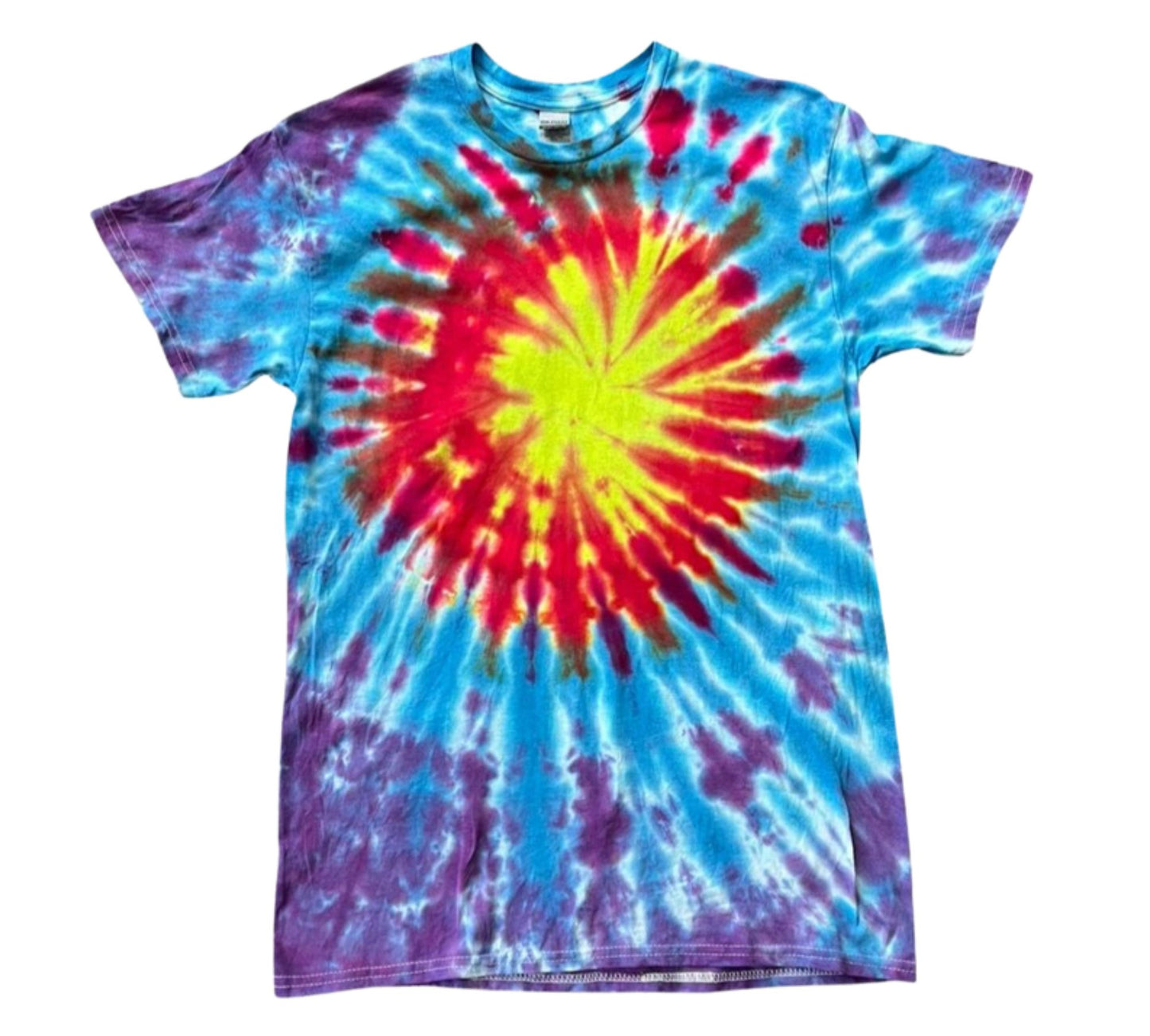 Sunburst Spiral Tie Dye T Shirt | Medium