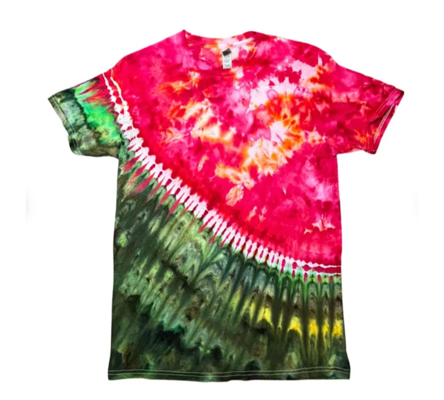 Watermelon On The Vine Tie Dye T Shirt | Medium