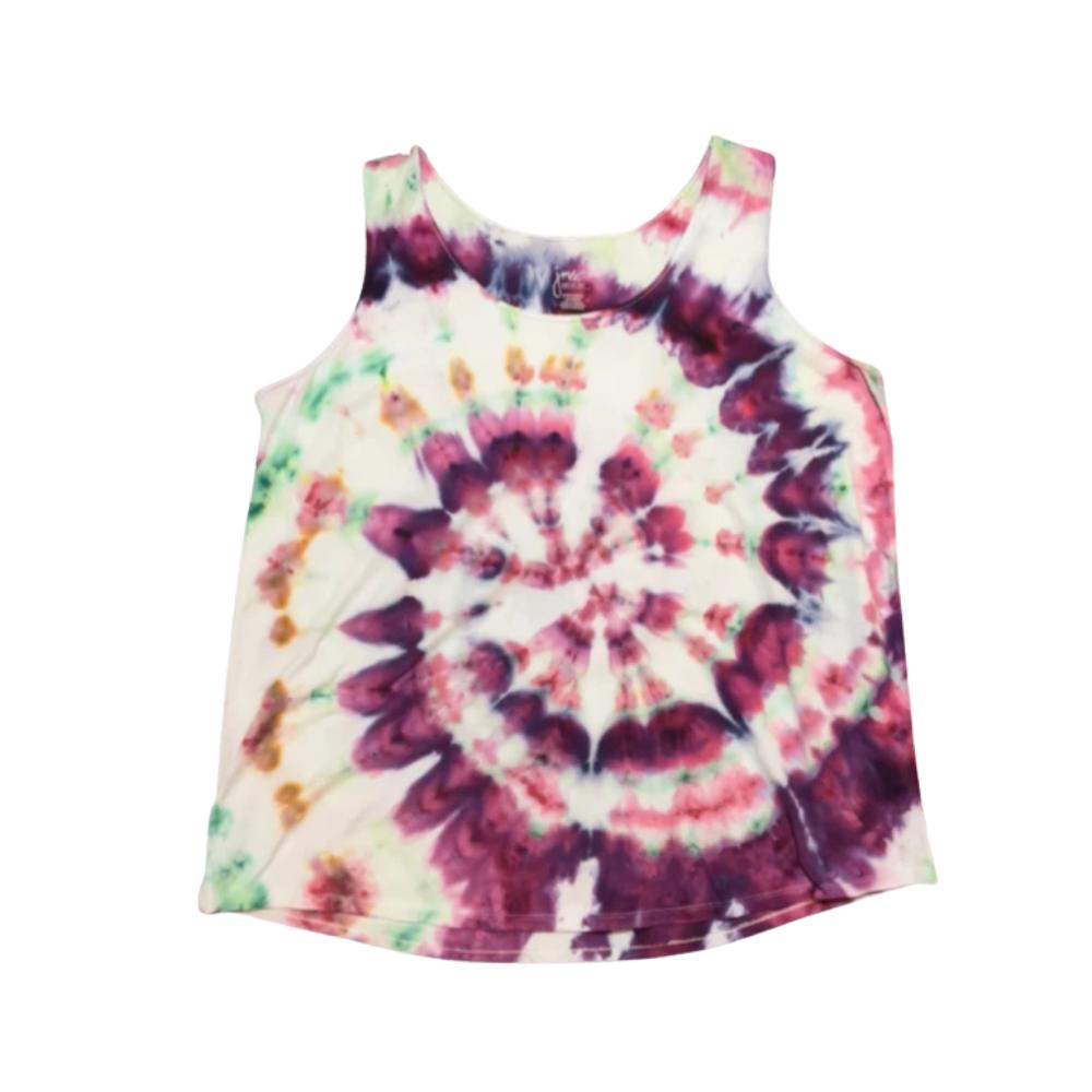 Twirling Tulips Tie Dye Tank | Women's 3XL