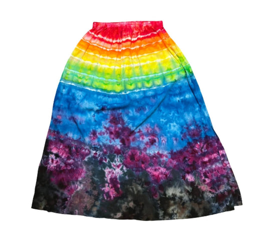 Falling Rainbow Maxi Skirt | Large